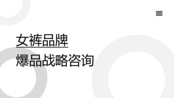 女裤品牌策划全案.pdf