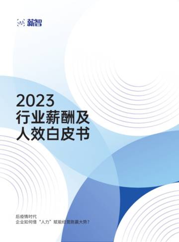 薪智：2023行业薪酬及人效白皮书.pdf