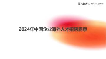 霞光智库：2024年中国企业海外人才招聘洞察.pdf