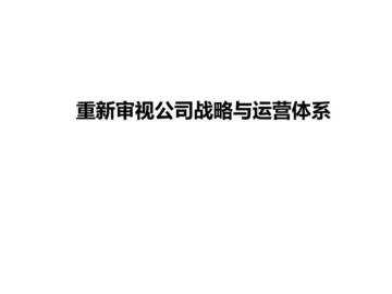 重新审视公司战略与运营体系.pdf