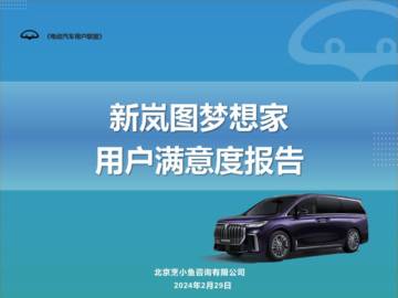 电动汽车用户联盟：2024新岚图梦想家用户满意度报告.pdf