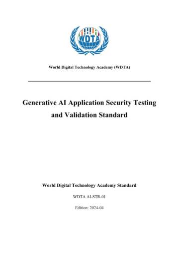 WDTA：Generative AI Application Security Testing and Validation Standard.pdf
