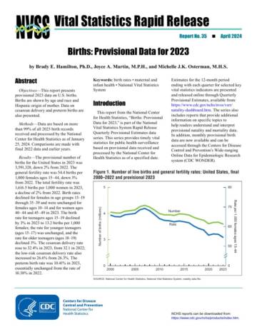 CDC：Provisional Data for 2023.pdf