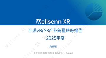 维深Wellsenn XR：2023年度全球VRAR产业销量跟踪报告.pdf