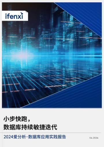 爱分析：2024小步快跑数据库持续敏捷迭代-2024数据库应用实践报告.pdf