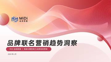 MiDi谜底数据：2024品牌联名营销趋势洞察报告.pdf