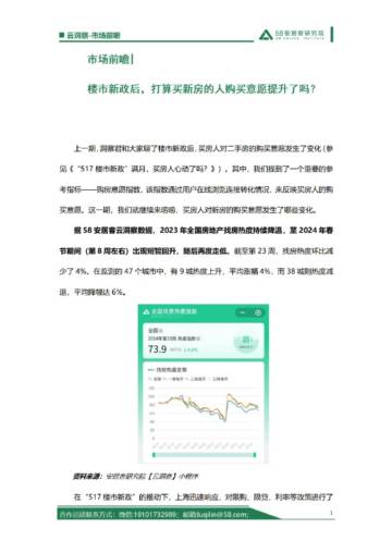 58安居客研究院：楼市新政后，打算买新房的人购买意愿提升了吗？.pdf