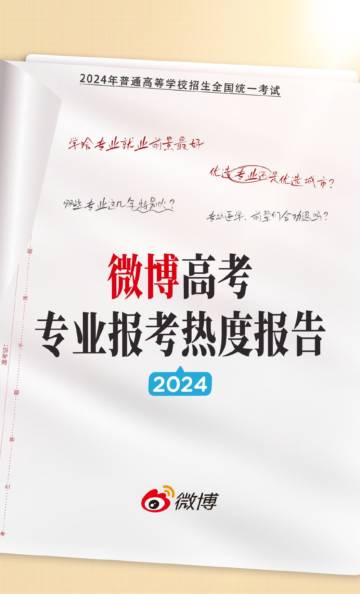微博：2024微博高考专业报考热度报告.pdf