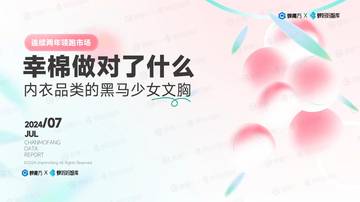 蝉妈妈：2024幸棉品牌拆解报告.pdf
