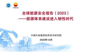 中国石油：全球能源安全报告2023-能源体系建设进入韧性时代.pdf