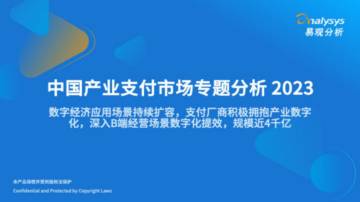 易观分析：中国产业支付市场专题分析报告2023.pdf
