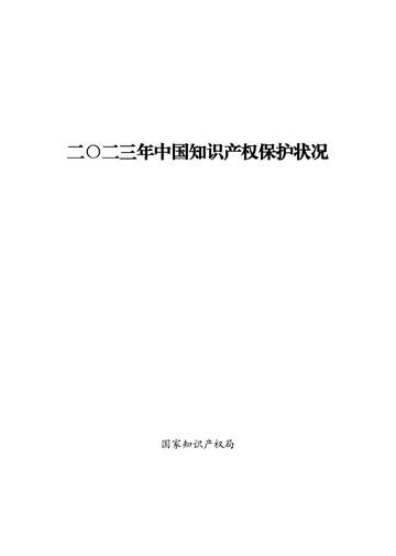 国家知识产权局：2023年中国知识产权保护状况报告.pdf