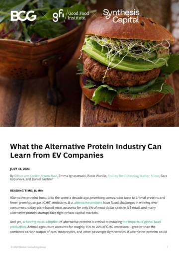 波士顿咨询：替代蛋白行业可以向电动汽车公司学习什么（英文）.pdf