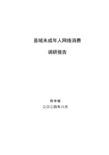 致诚儿童：2024县域未成年人网络消费调研报告.pdf
