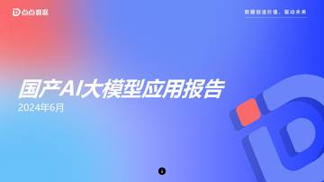 点点数据：国产Ai大模型报告.pdf