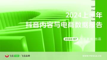 飞瓜数据：2024上半年抖音内容与电商数据报告.pdf