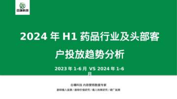 击壤科技：2024年H1药品行业及头部客户投放趋势分析报告.pdf