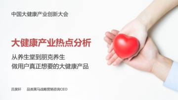 中国大健康产业创新大会：大健康产业热点分析大健康峰会.pdf