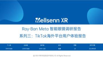 维深信息：Ray-Ban Meta 智能眼镜调研报告 系列三-TikTok海外平台用户体验报告.pdf