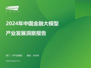 2024年中国金融大模型产业发展洞察报告.pdf
