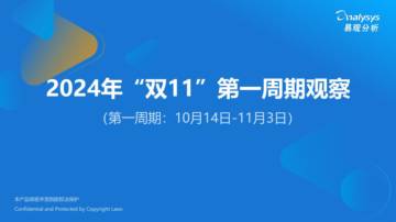 易观分析：2024年“双11”第一周期观察.pdf