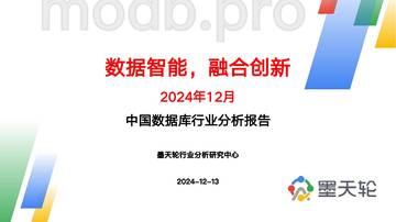 2024年12月中国数据库行业分析报告-数据智能，融合创新.pdf