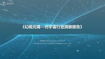 幻视元境元宇宙行业洞察报告.pdf