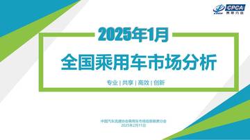 2025年1月份全国乘用车市场分析报告.pdf