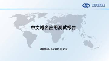 中国互联网协会：中文域名应用测试报告（2024）.pdf