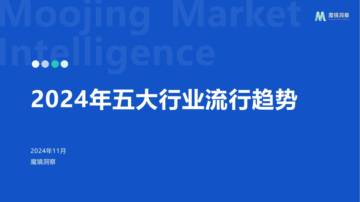 魔镜洞察：2024年五大行业流行趋势报告.pdf