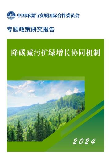 CCICED：2024年降碳减污扩绿增长协同机制专题政策研究报告.pdf