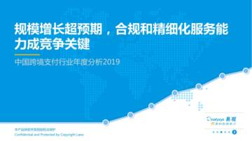 中国跨境支付行业年度分析2019.pdf