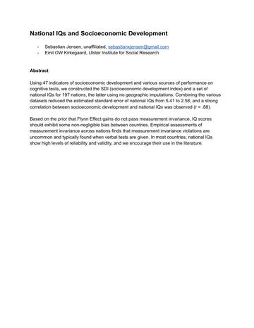 国家智商水平与社会经济发展（英文）.pdf