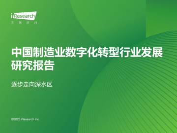 2025年中国制造业数字化转型行业发展研究报告.pdf