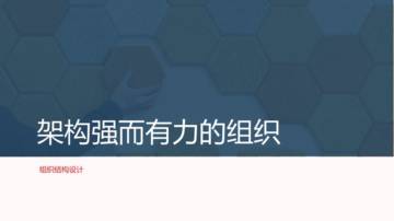 架构强而有力的组织之组织结构设计.pdf