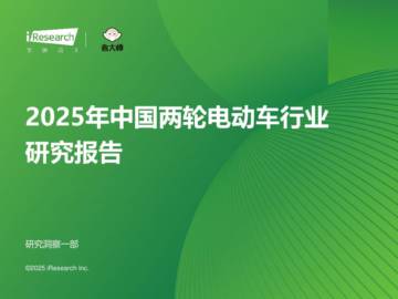 2025年中国两轮电动车行业研究报告.pdf