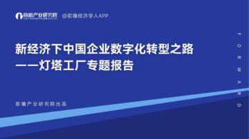 新经济下中国企业数字化转型之路 —— 灯塔工厂专题报告.pdf