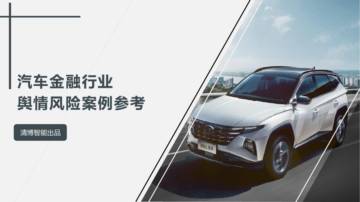 汽车金融行业舆情风险案例参考报告.pdf