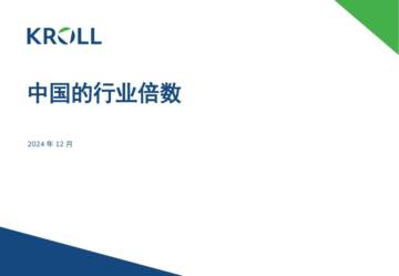 2024年中国行业倍数报告.pdf