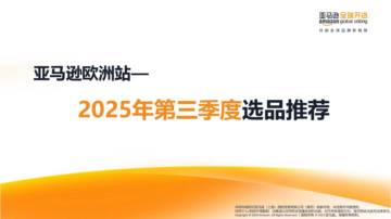 2025年第三季度亚马逊欧洲站选品趋势分析及推荐.pdf