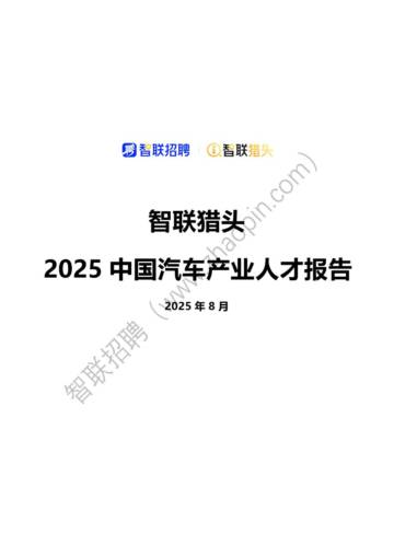2025中国汽车行业人才报告.pdf