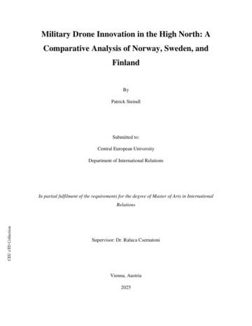 高北地区的军用无人机创新：挪威、瑞典和芬兰的比较分析2025（英文）.pdf