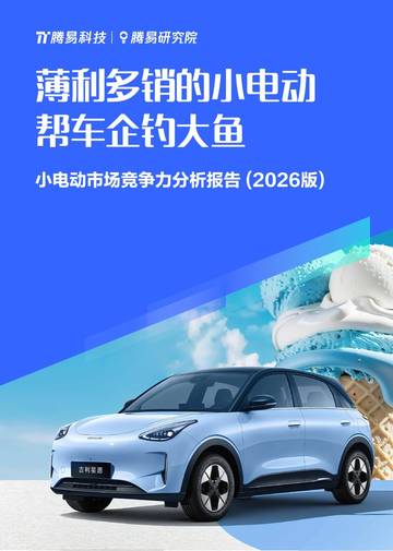 薄利多销的小电动帮车企钓大鱼：小电动市场竞争力分析报告（2026版）.pdf