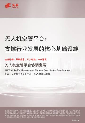 无人机空管平台：支撑行业发展的核心基础设施.pdf