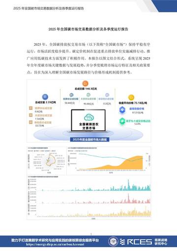 2025年全国碳市场交易数据分析及各季度运行报告.pdf