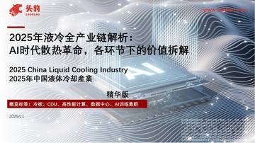 2025年液冷全产业链解析：AI时代散热革命，各环节下的价值拆解.pdf
