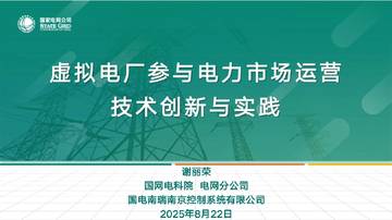 虚拟电厂参与电力市场运营技术创新与实践.pdf