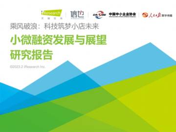 艾瑞咨询：2022年小微融资发展与展望研究报告.pdf