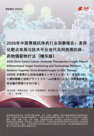 2026年中国胃癌抗体药行业洞察报告：差异化靶点布局与技术平台迭代共同突围抗体-药物偶联物疗法（精华版）.pdf
