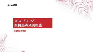2026年3·15晚会舆情预测报告 .pdf